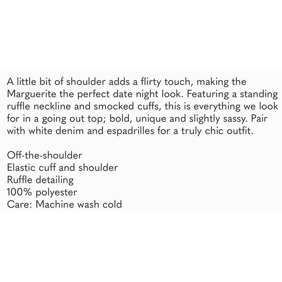 TUCKERNUCK White Off The Shoulder Marguerite Top NWT Size XS - Picture 11 of 12